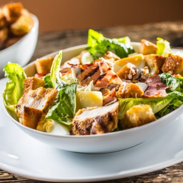 Chicken Caesar Salad.