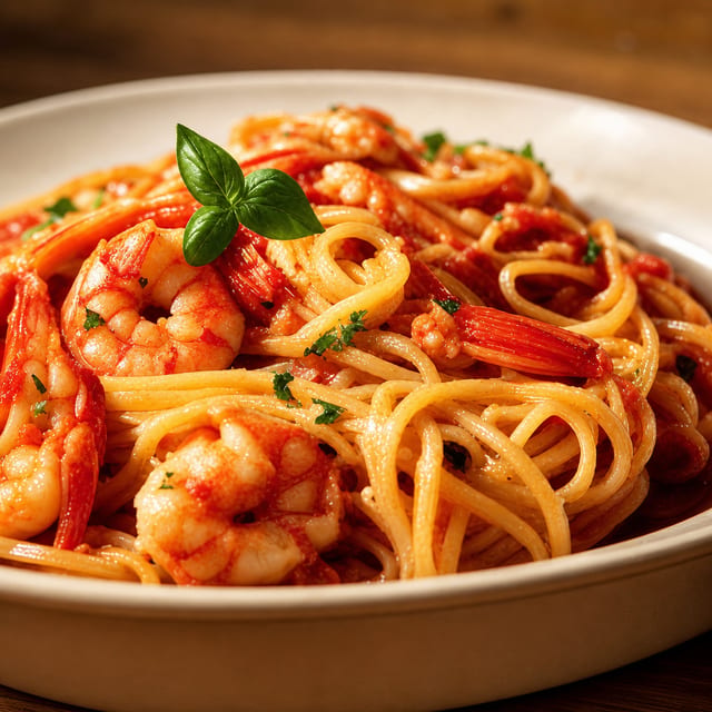 Shrimp Marinara.