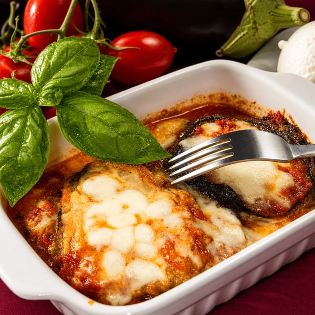 Eggplant Parmigiana.