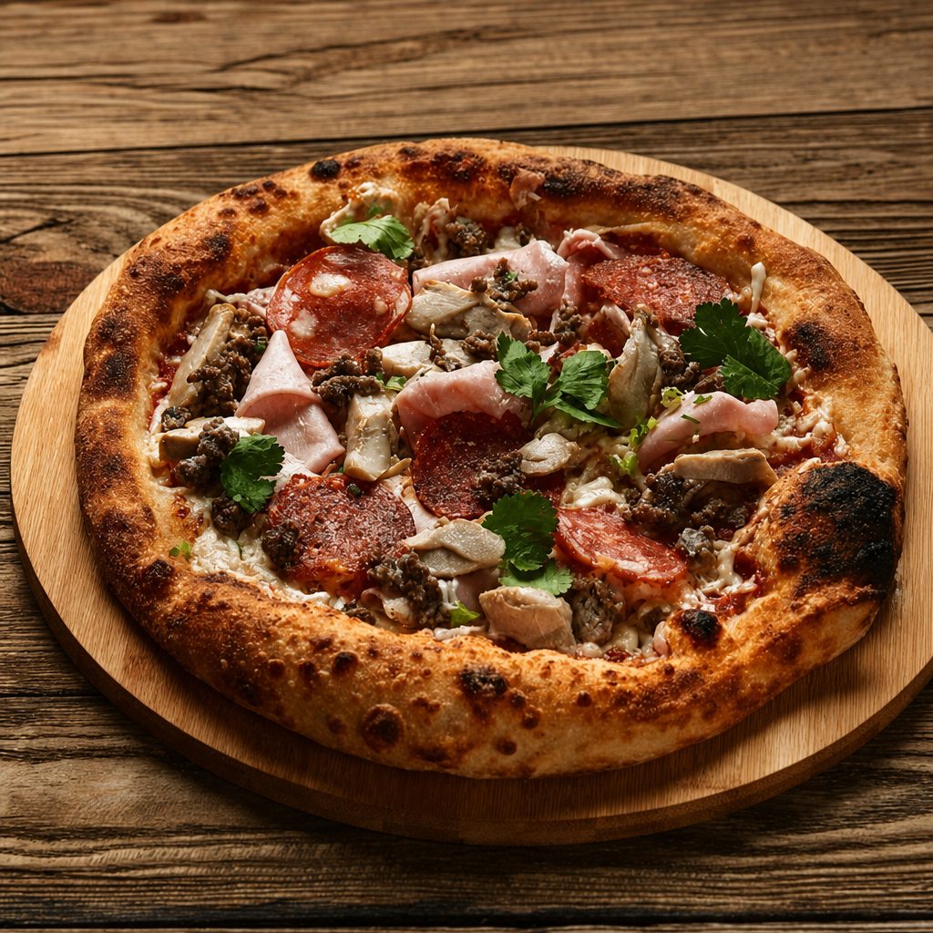 The Works Pizza.