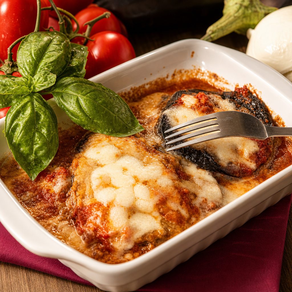 Eggplant Parmigiana.