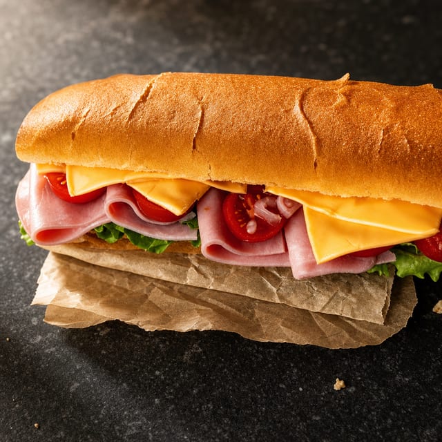Ham & Cheese Sub.